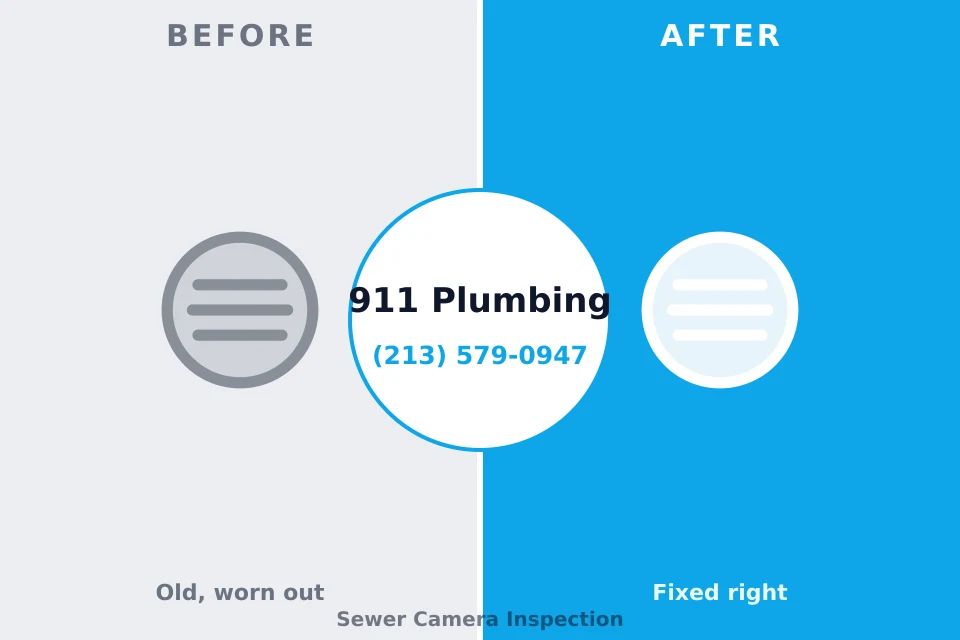 Before and after: plumbing company Mission, KS